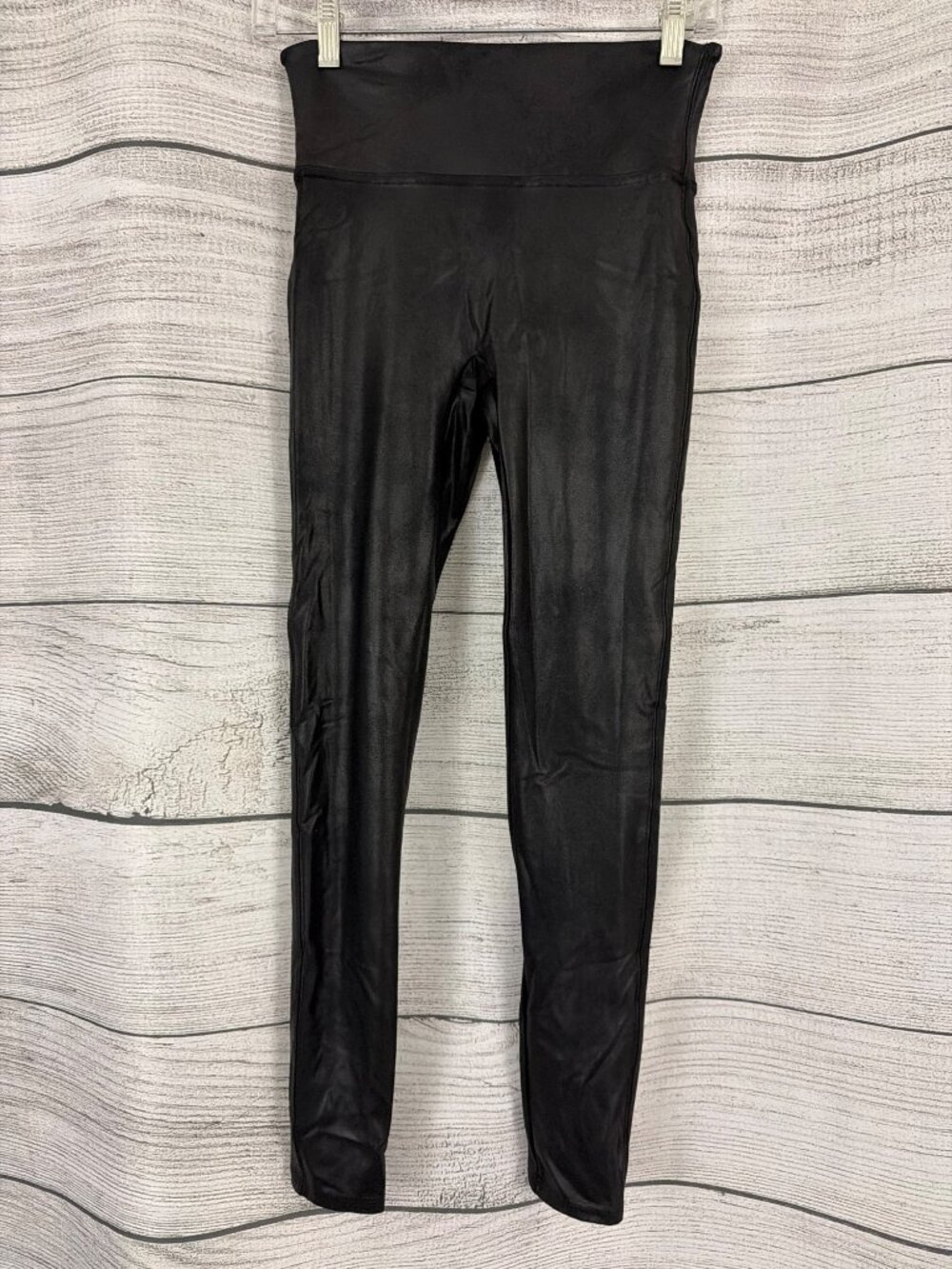 Spanx Faux Leather Leggings High-Waisted Size M